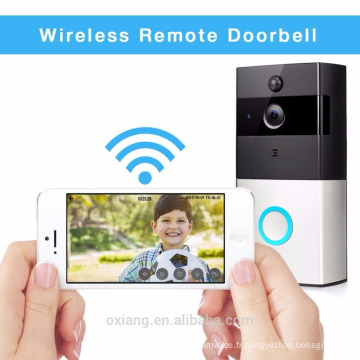Smart Home Security WiFi Video Doorbell Support Déverrouillage sans fil IR 720P WiFi Video Door Phone